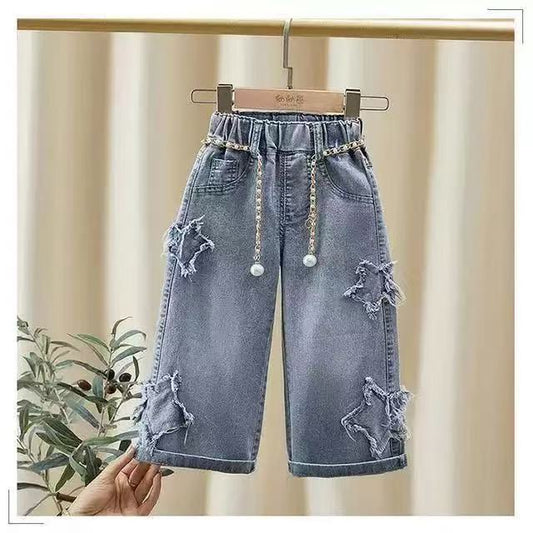 Girls mummy jeans