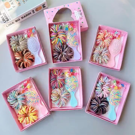 Gift Pack hair accessories with brush