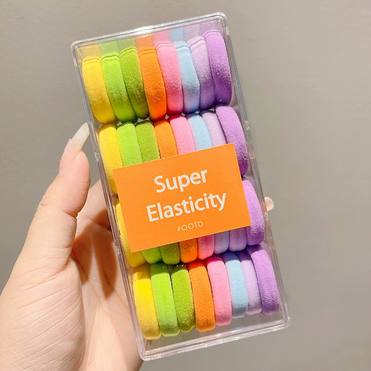 Multicoloured elastic bands