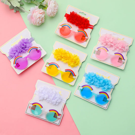 Headband with sunglasses