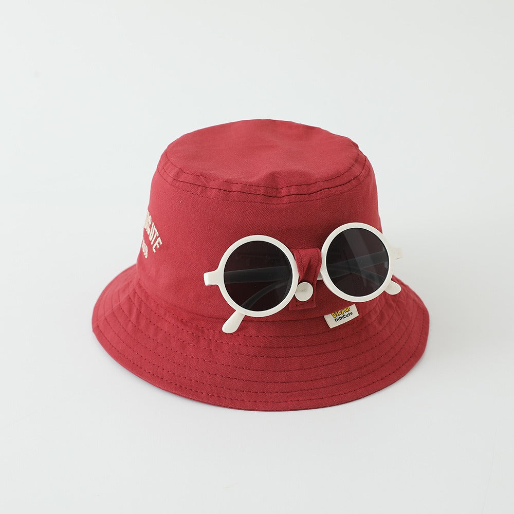 Hat and sunglasses