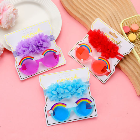 Headband with sunglasses